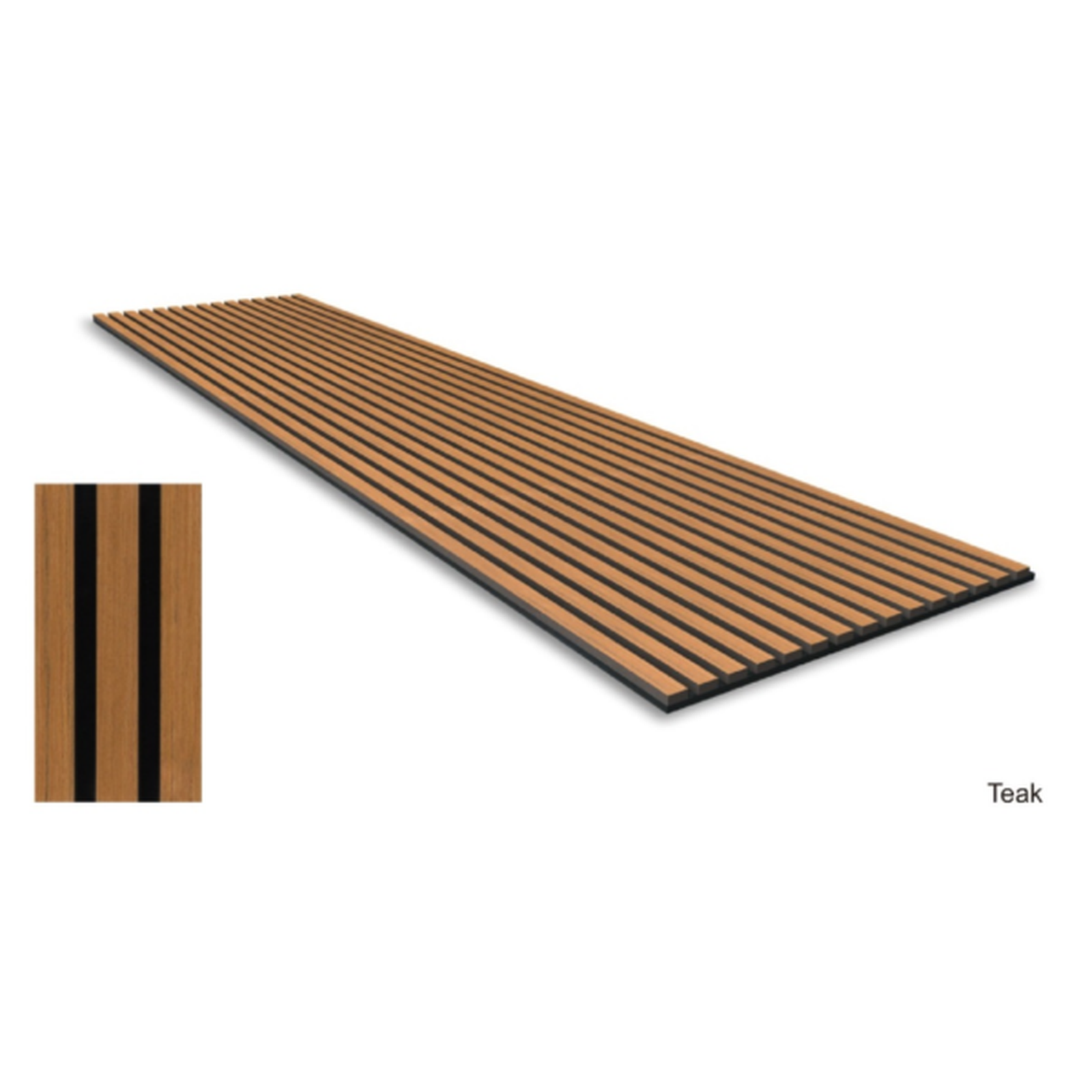 Teak Akoestisch Paneel