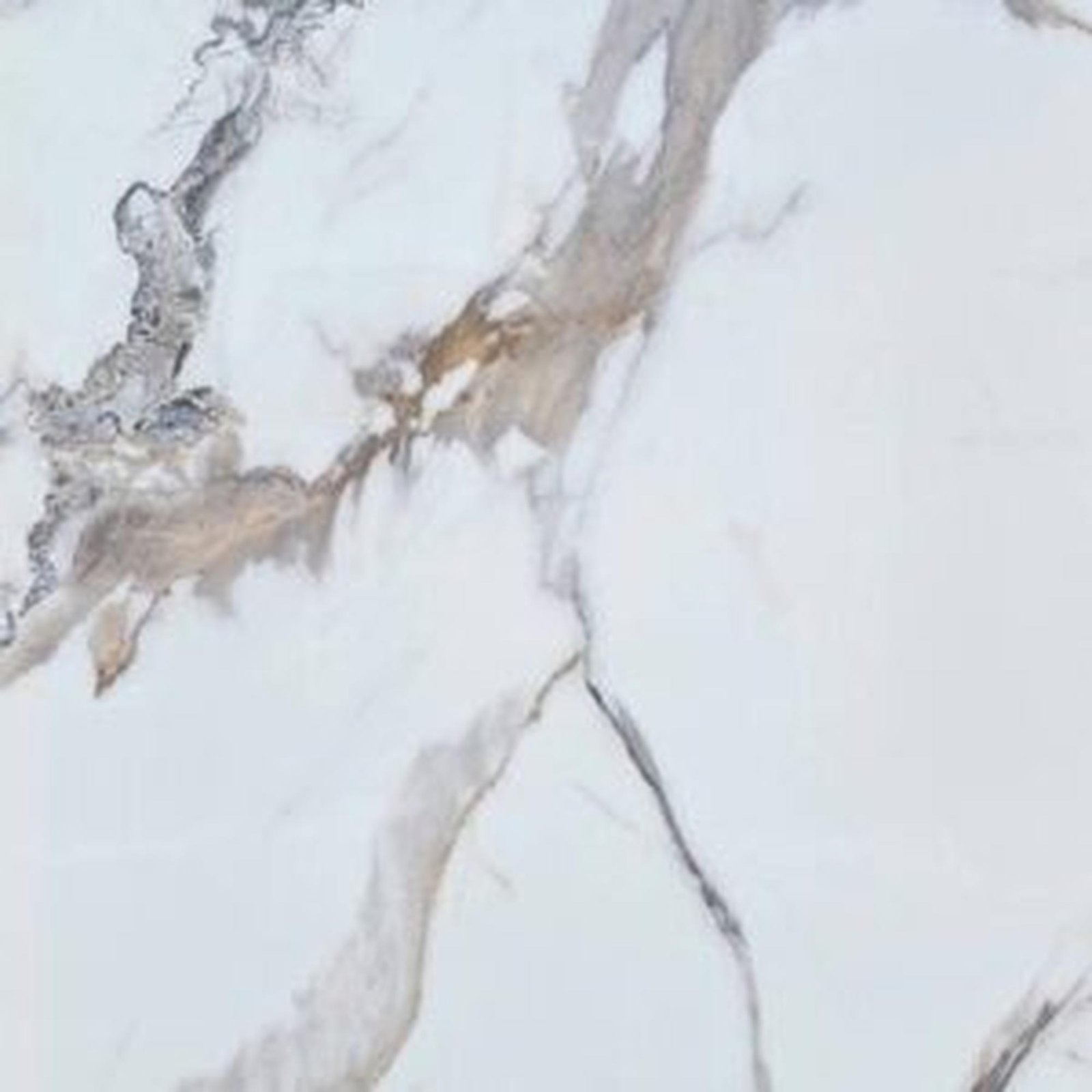 Wandpaneel Isodeco Calacatta 120x260 cm Waterbestendig Hoogglans Goud Wit