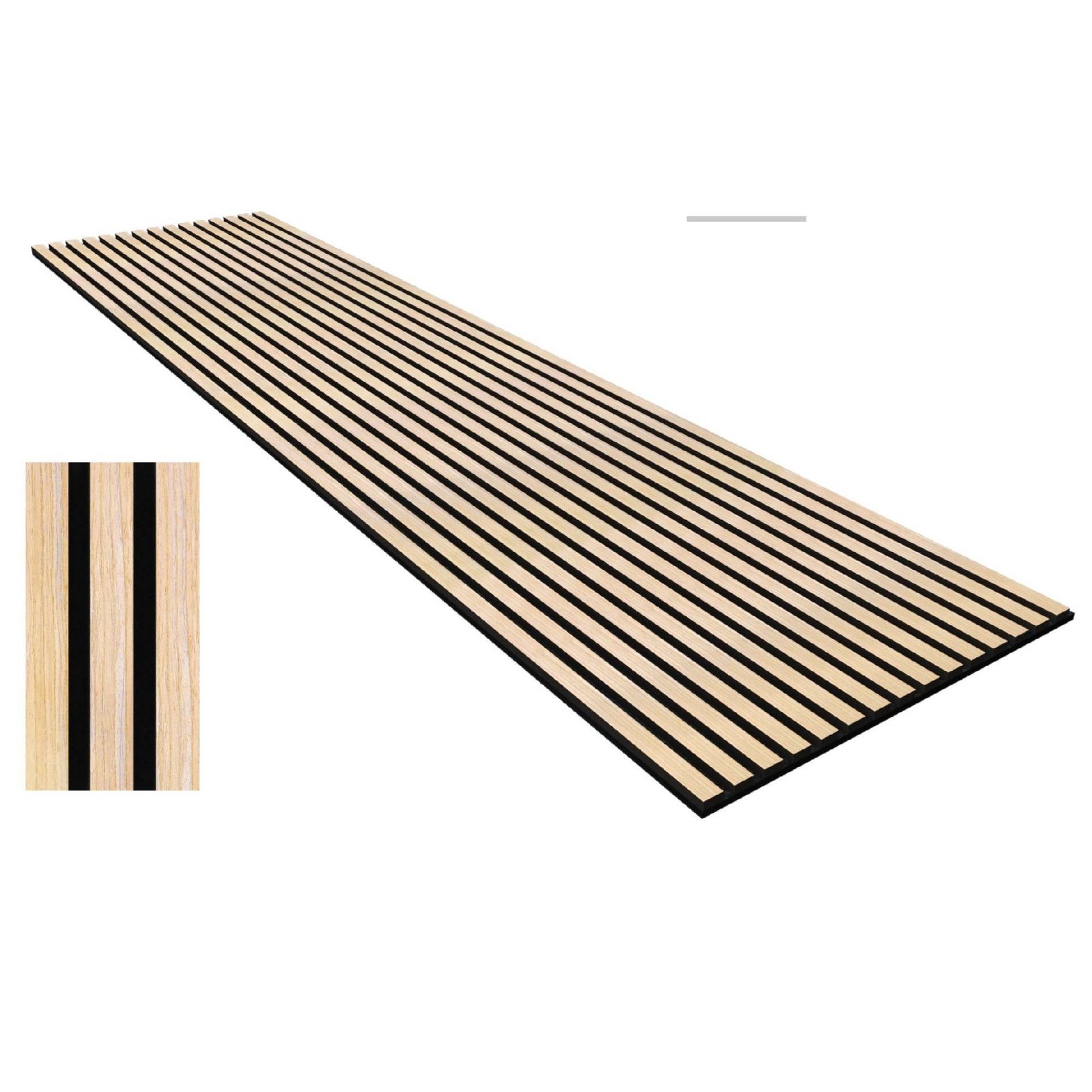 Akoestisch Paneel - Washed Oak - 275 x 60 x 1.8cm