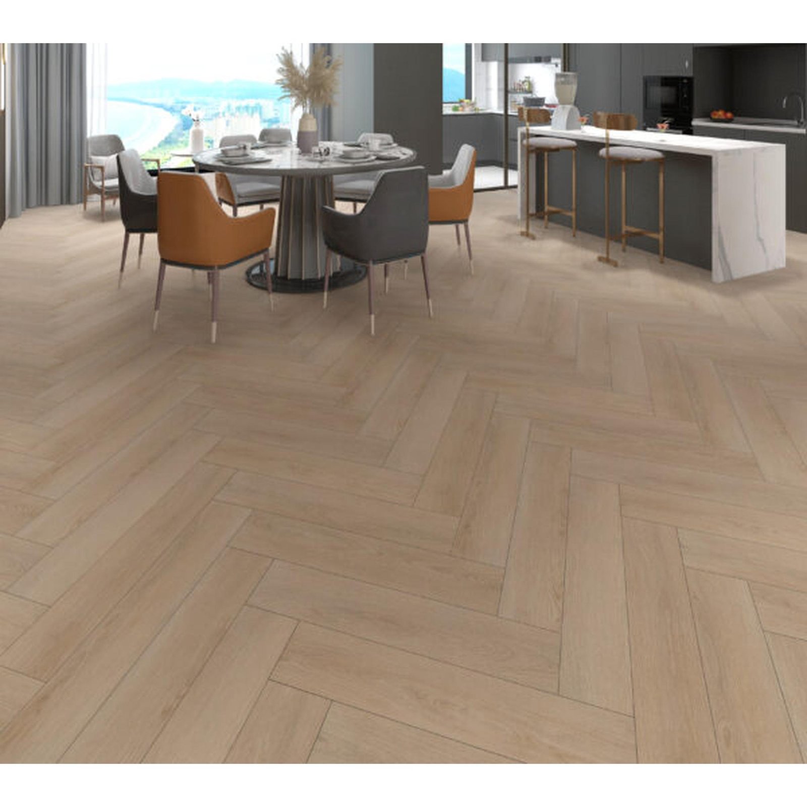 Slate Oak Visgraat Click