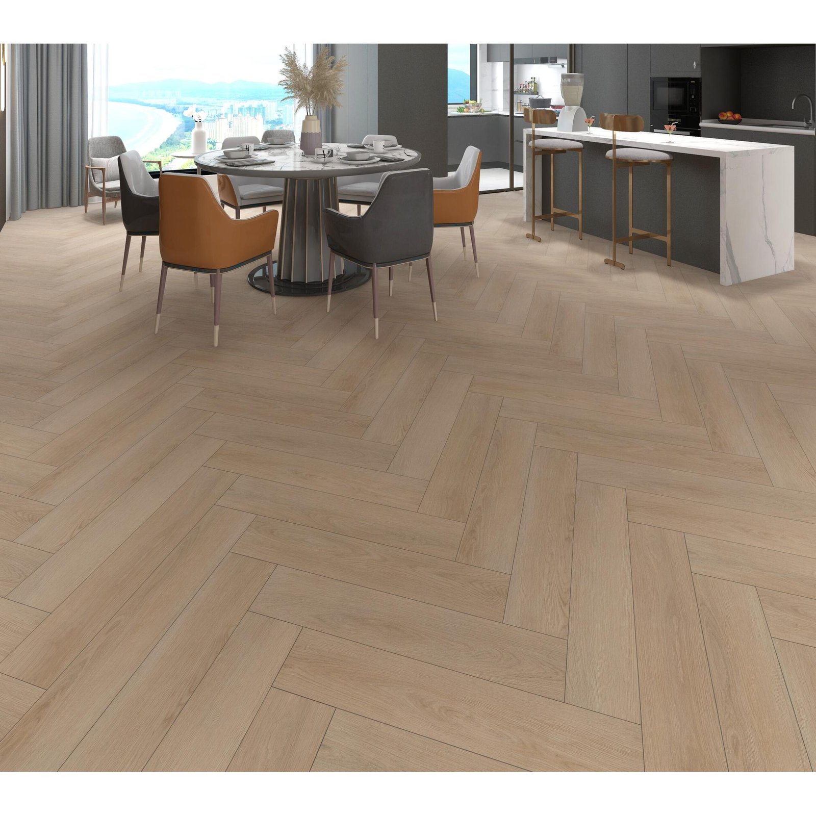 Slate Oak Visgraat Click