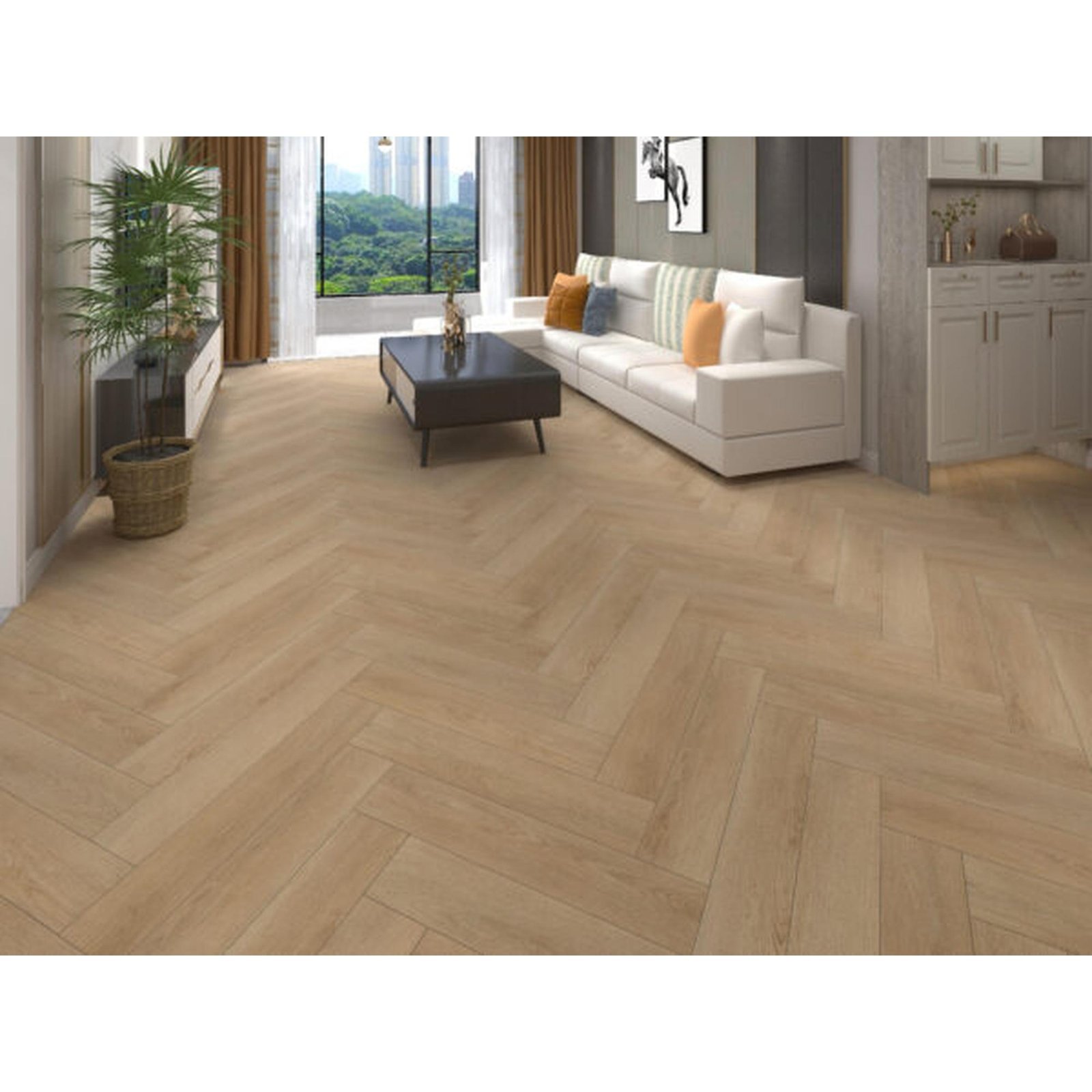 Cambridge Oak Visgraat Click