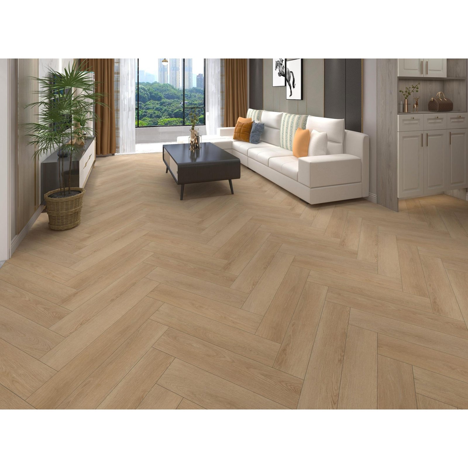 Cambridge Oak Visgraat Click